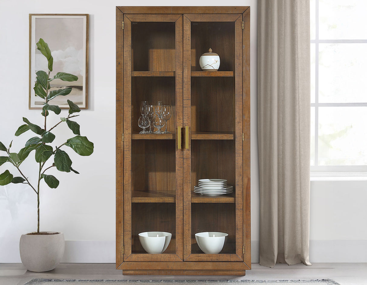 Garland Toffee Curio from Steve Silver - Luna Furniture