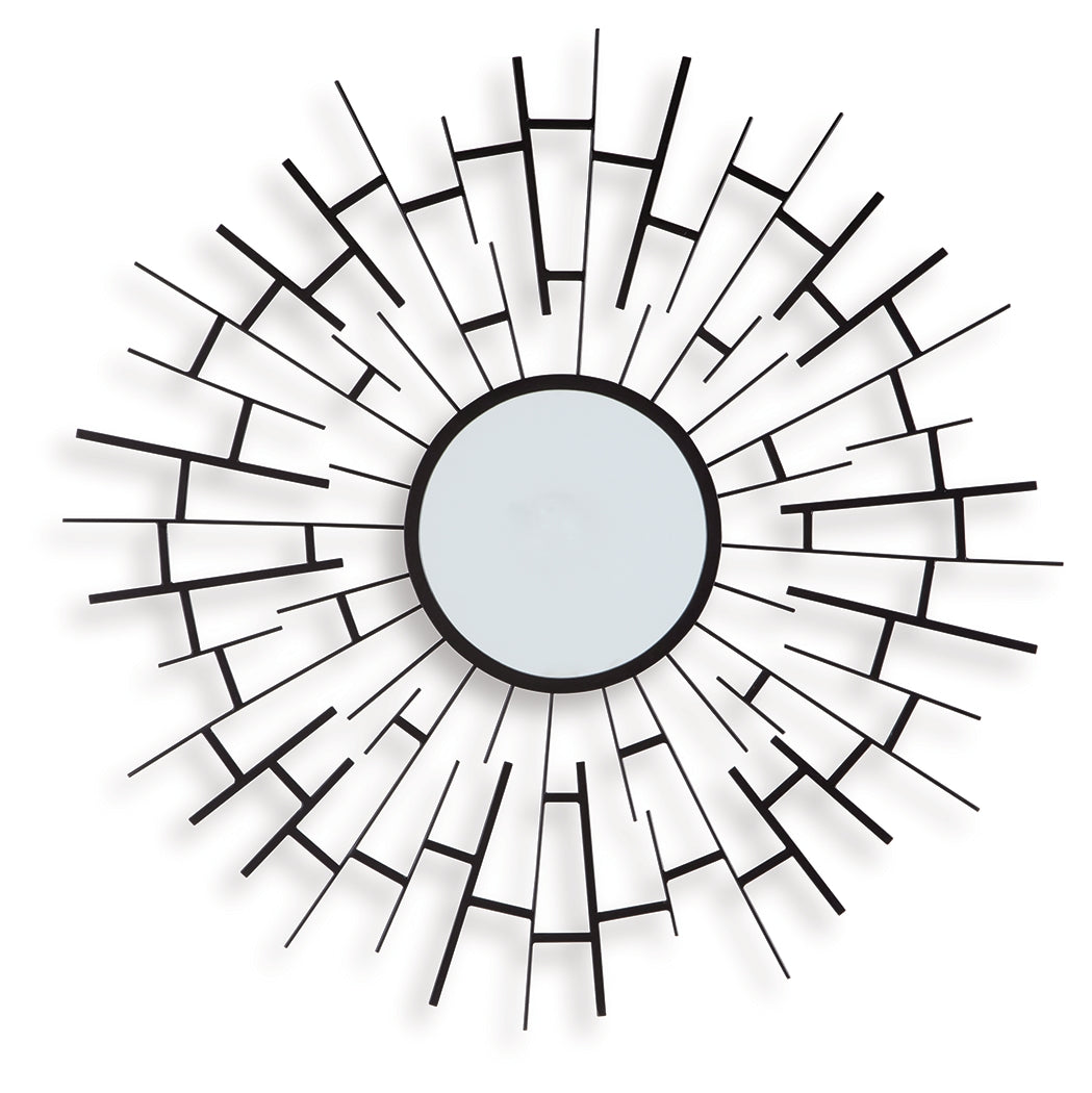 Garrenworth Black Accent Mirror from Ashley - Luna Furniture
