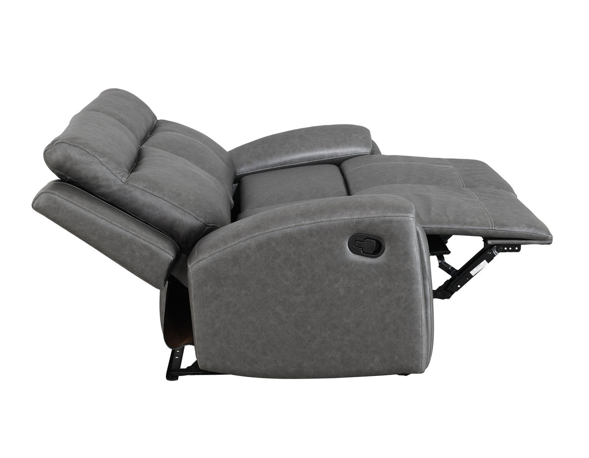 Gaston Gray 3-Piece Reclining Living Room Set from Steve Silver - Luna Furniture