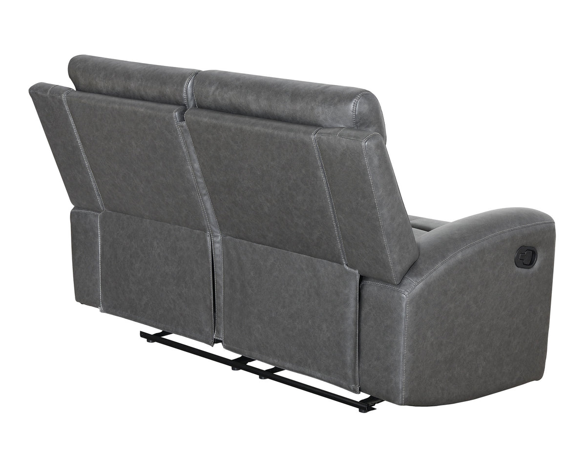 Gaston Gray 3-Piece Reclining Living Room Set from Steve Silver - Luna Furniture