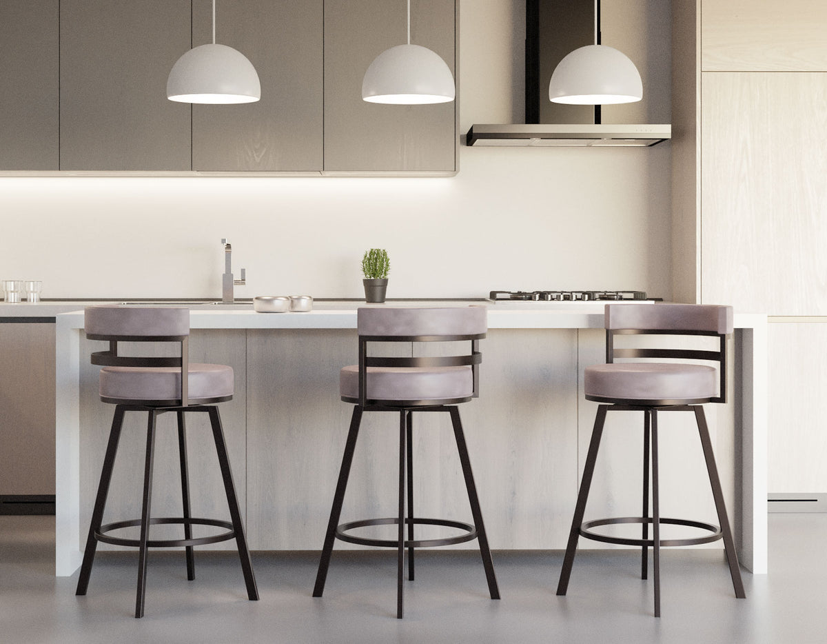 Gene 30-inch Swivel Bar Stool from Steve Silver - Luna Furniture