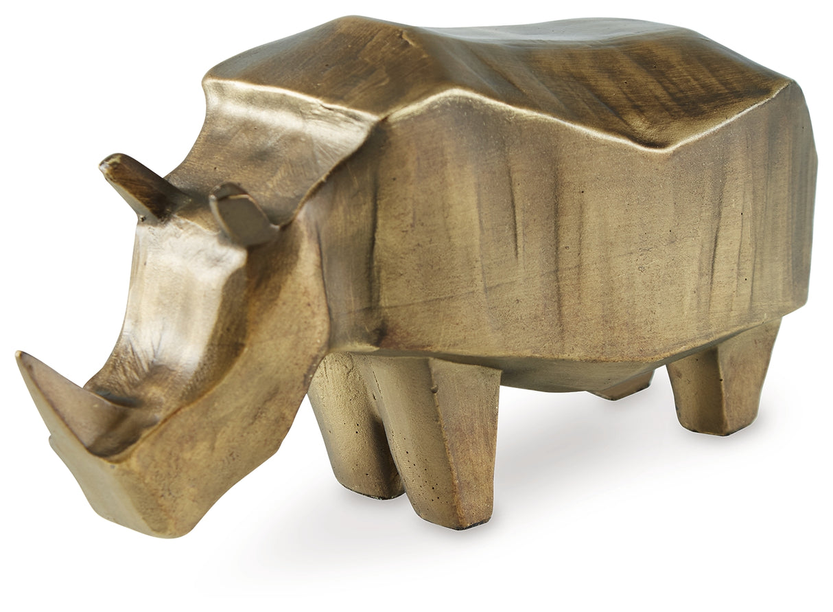 Gentwell Antique Gold Finish Sculpture from Ashley - Luna Furniture