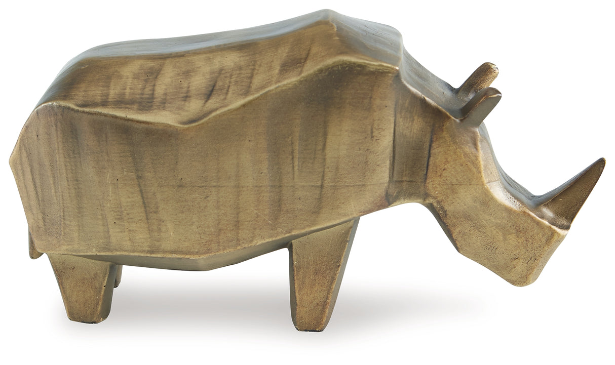 Gentwell Antique Gold Finish Sculpture from Ashley - Luna Furniture