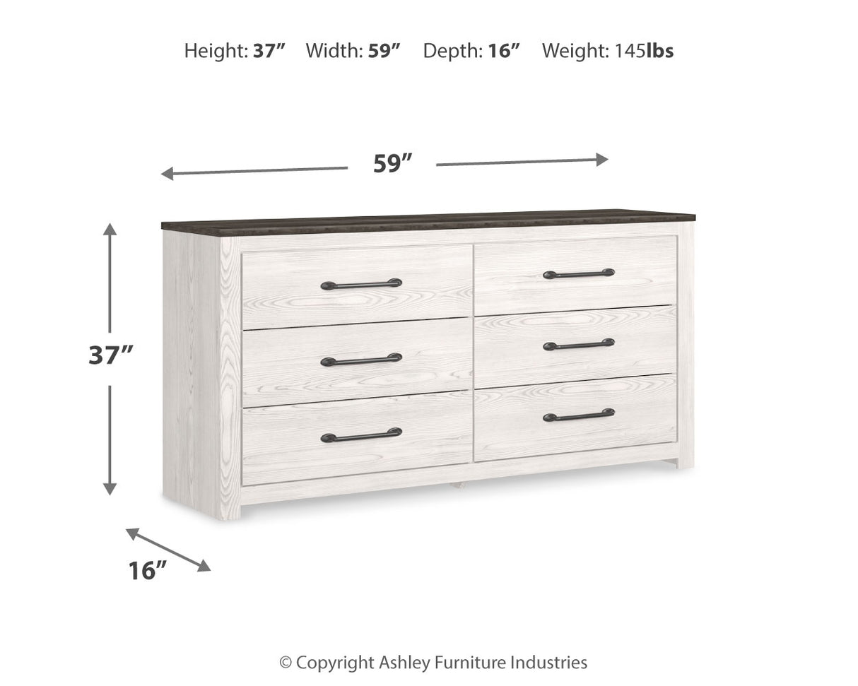 Gerridan Queen Panel Bed, Dresser and Nightstand from Ashley Furniture - Luna Furniture