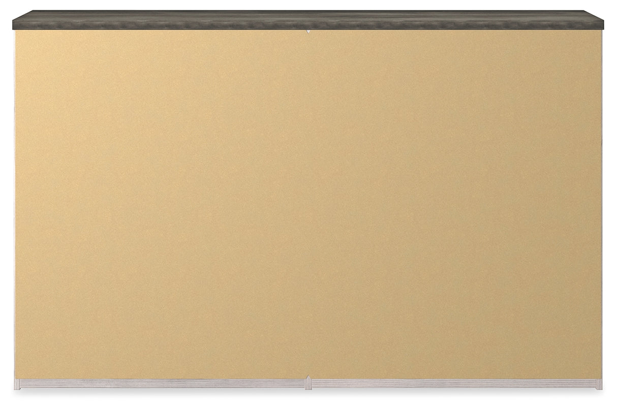 Gerridan White/Gray King Panel Bed, Dresser, Chest and 2 Nightstands from Ashley - Luna Furniture