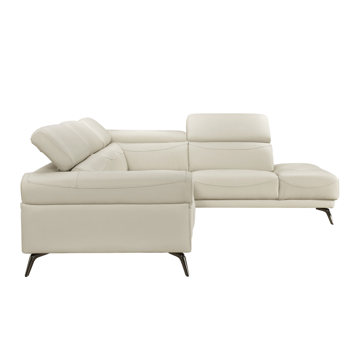 8456BEG*22LRC (2)2-Piece Sectional with Right Side Chaise from Homelegance - Luna Furniture