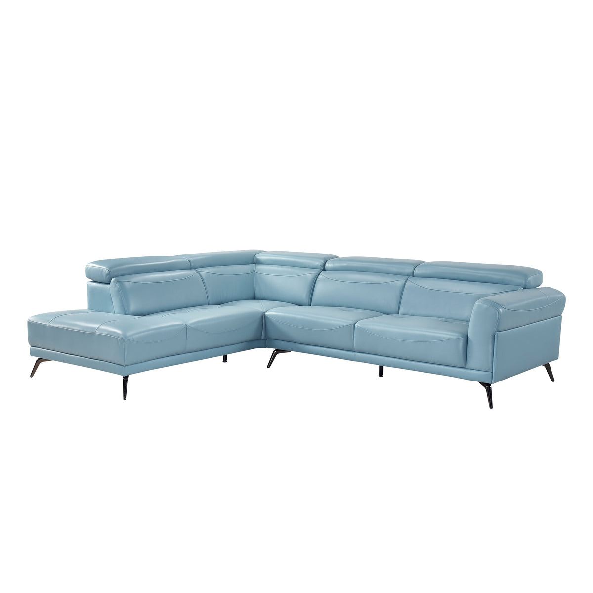8456BUE*2LC2R (2)2-Piece Sectional with Left Side Chaise from Homelegance - Luna Furniture