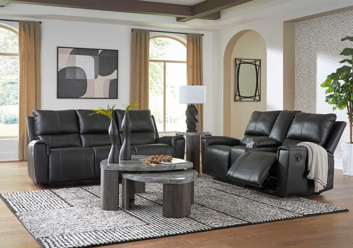 Glossmore Black Reclining Living Room Set from Ashley - Luna Furniture