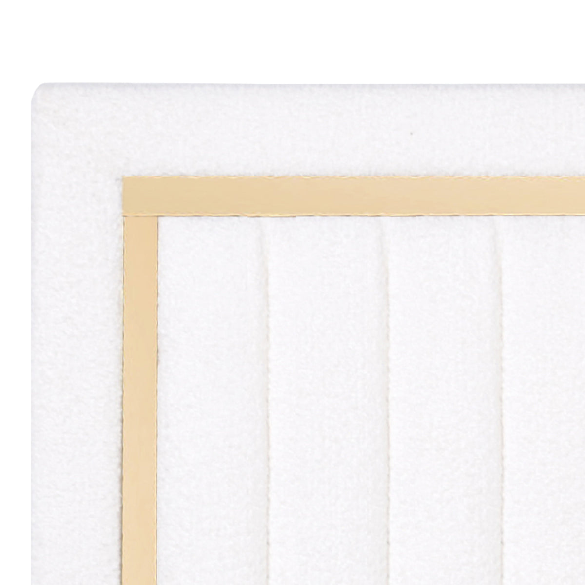 Goodline Off White Boucle Upholstered Queen Bed from Happy Homes - Luna Furniture