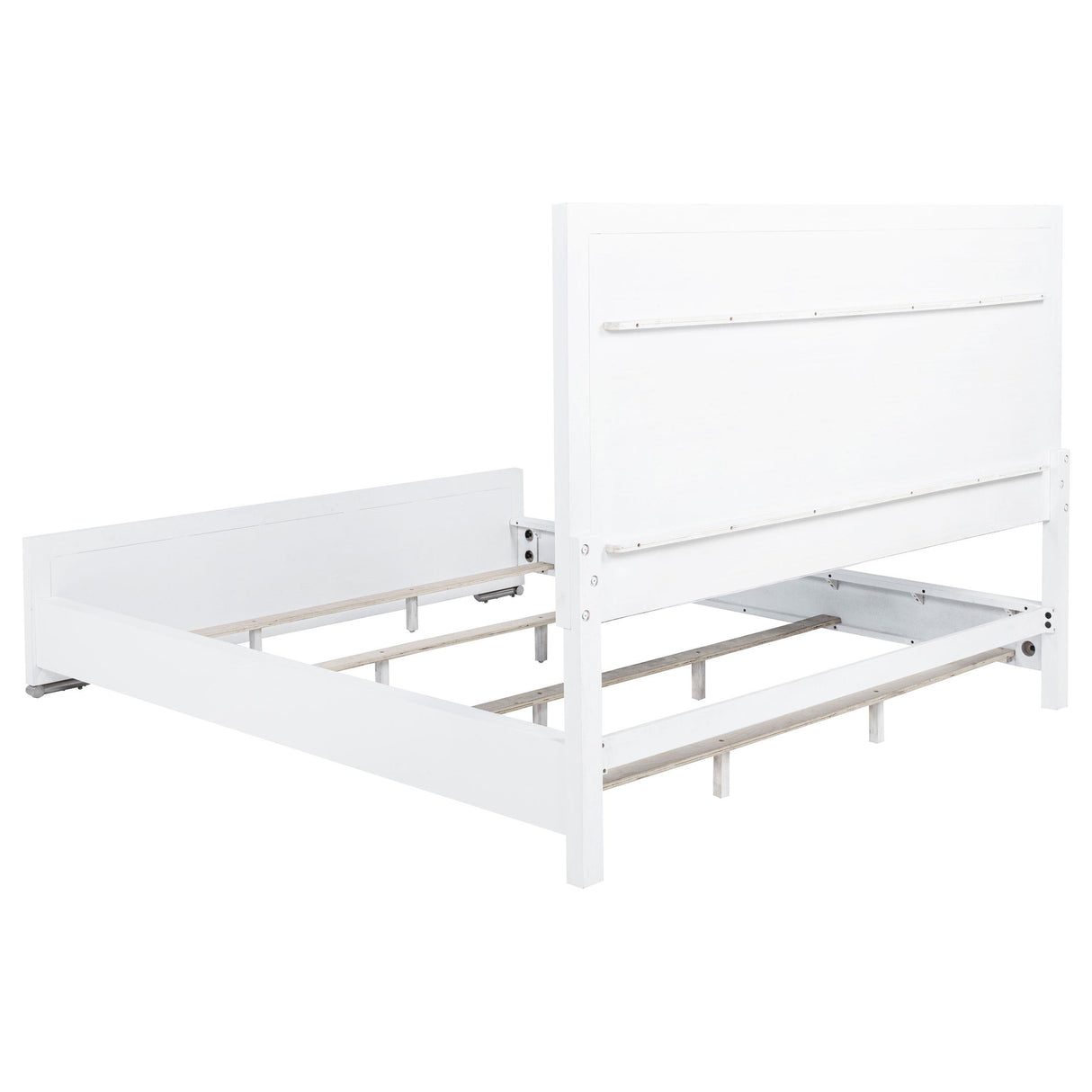 Gracemont Gray and White 57-inch California King Panel Bed from Coaster - Luna Furniture