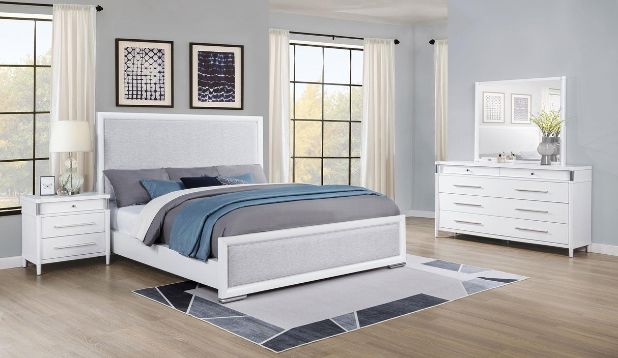Gracemont White 4-Piece Eastern King Bedroom Set from Coaster - Luna Furniture