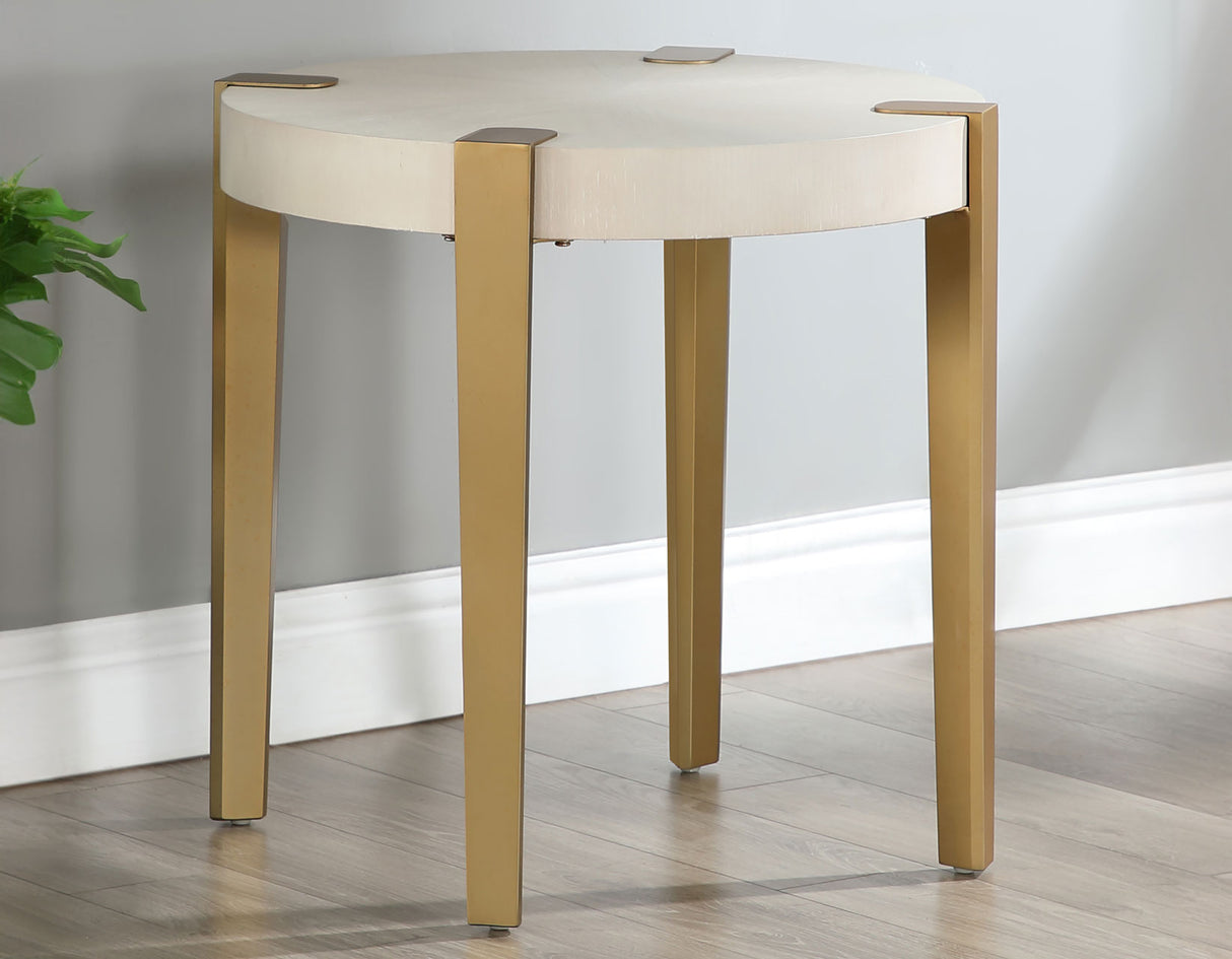 Gracie End Table, White from Steve Silver - Luna Furniture