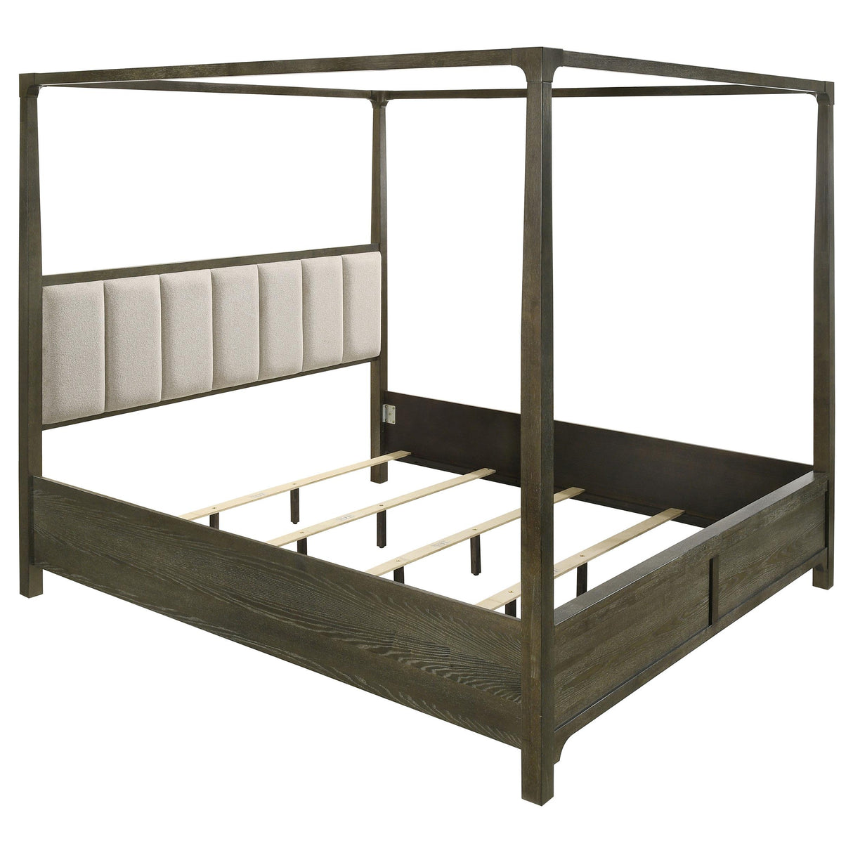 Gran Park Dark Cocoa Eastern King Four Poster Canopy Bed from Coaster - Luna Furniture