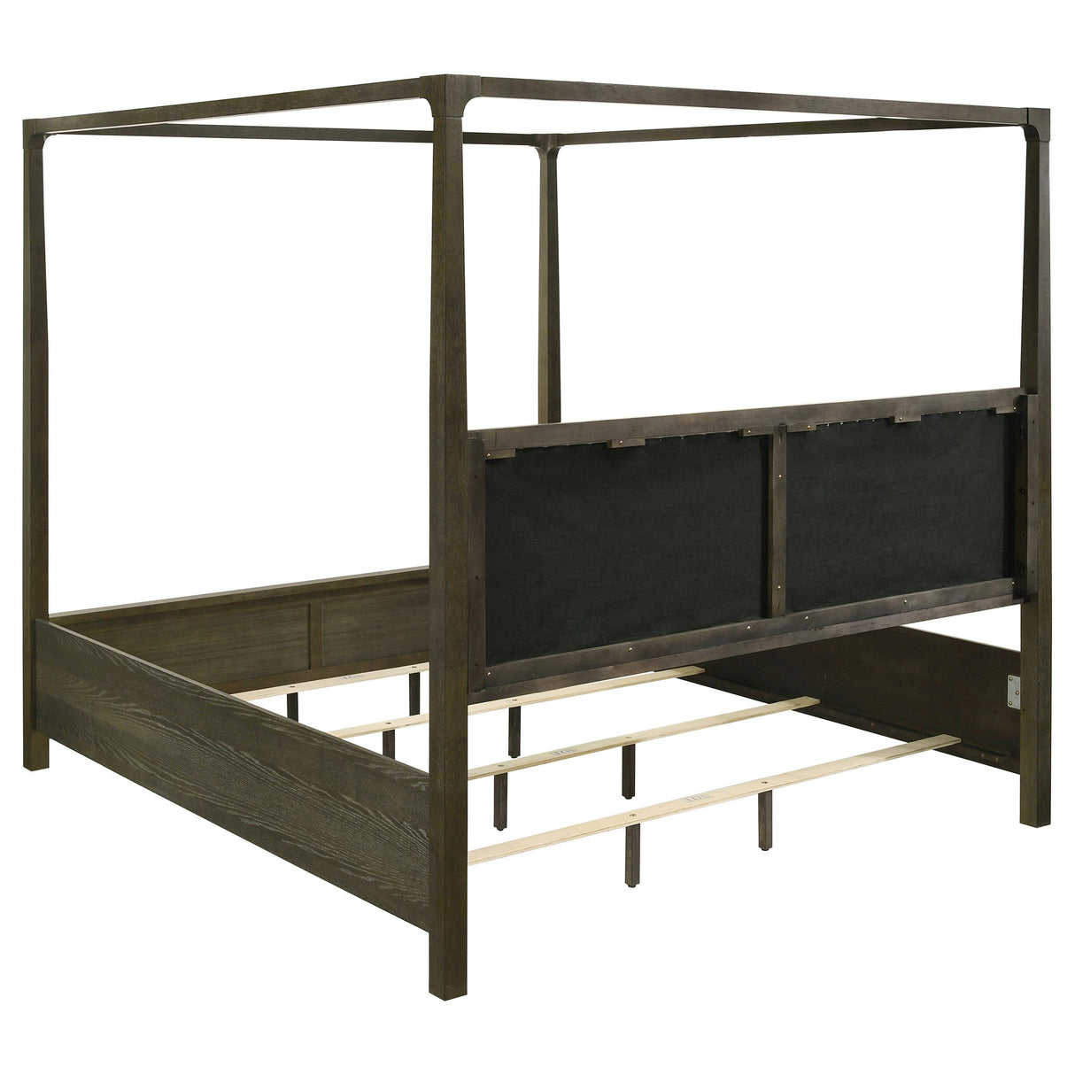 Gran Park Dark Cocoa Eastern King Four Poster Canopy Bed from Coaster - Luna Furniture