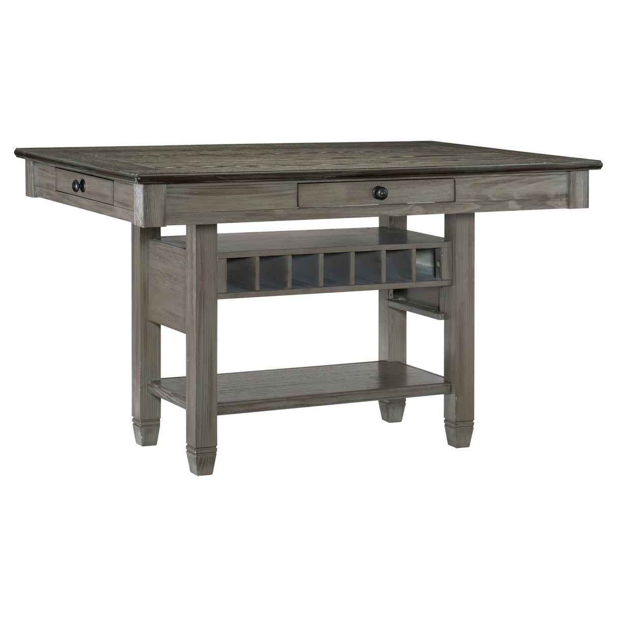 Granby Antique Gray 7-Piece Counter Height Set from Homelegance - Luna Furniture