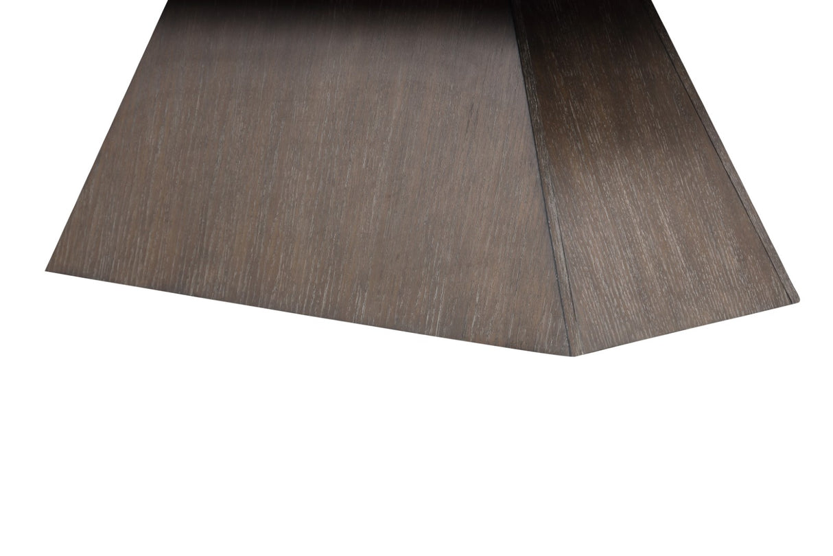 Grasten Dark Walnut/White Square End Table from Furniture of America - Luna Furniture