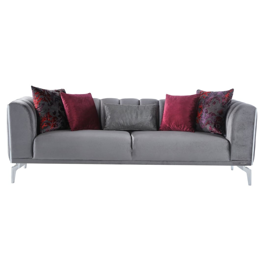 Gravita Deren Anthracite Living Room Set from Bellona - Luna Furniture