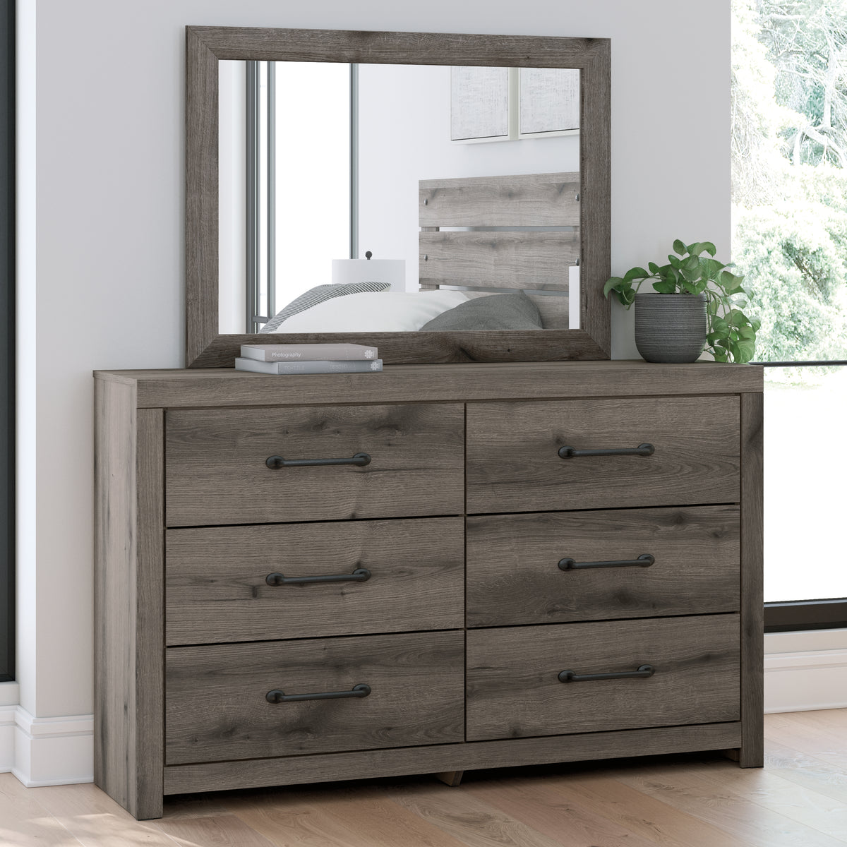 Graystorm Brown Gray Dresser and Mirror Graystorm Brown Gray Dresser and Mirror