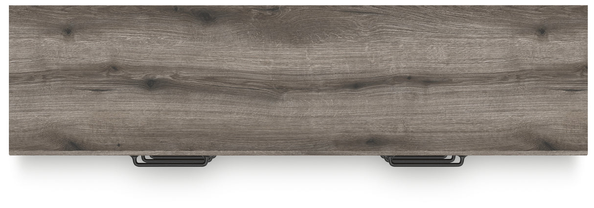 Graystorm Full Panel Bed with Storage with Dresser in Brown Gray from Ashley Furniture - Luna Furniture