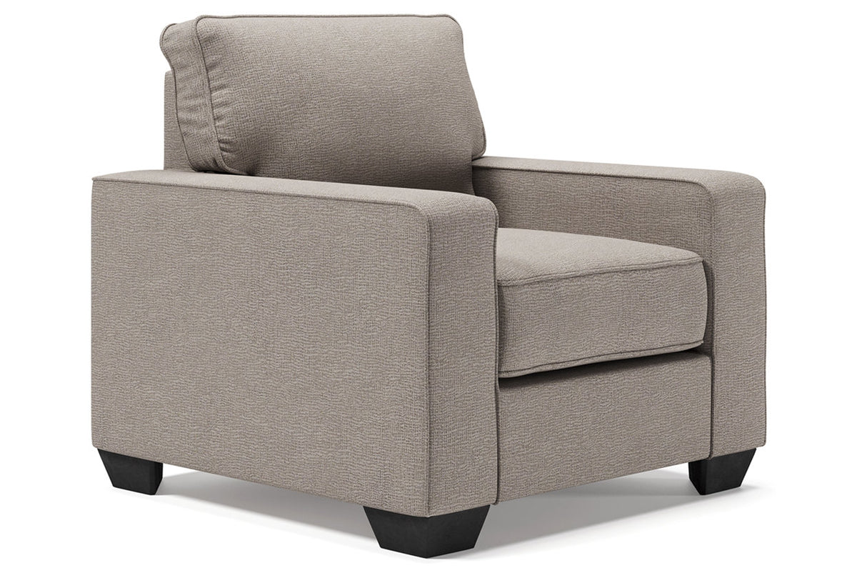 Greaves Stone Sofa Chaise, Chair, and Ottoman from Ashley - Luna Furniture