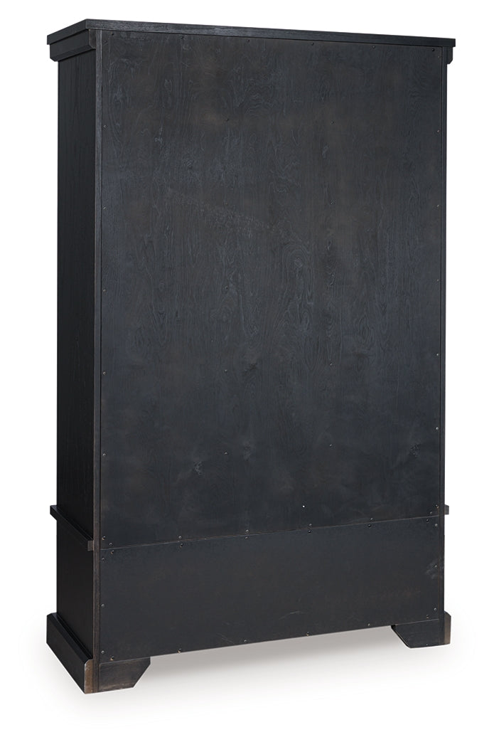 Greddinton Black/Brown Curio from Ashley - Luna Furniture