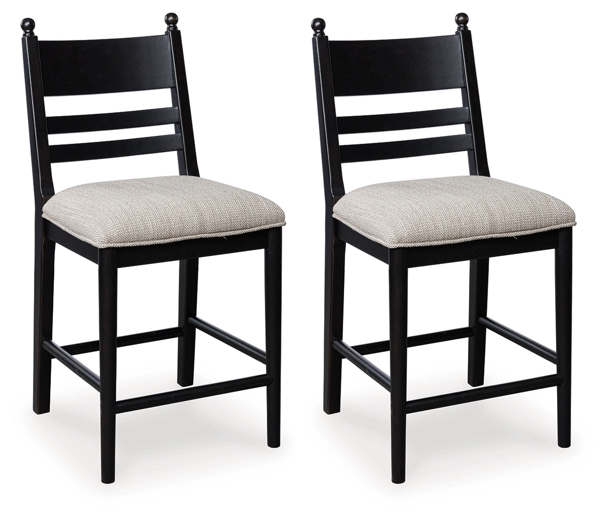 Greddinton Black Counter Height Barstool, Set of 2 from Ashley - Luna Furniture