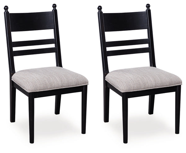 Greddinton Black Dining Chair, Set of 2