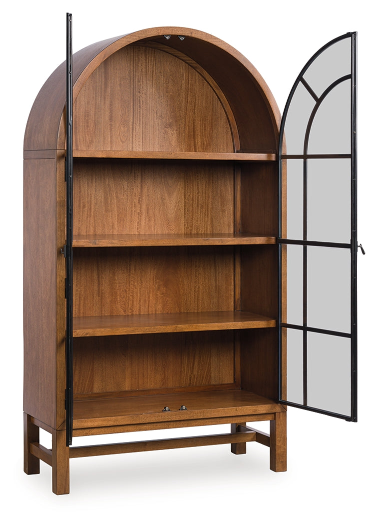 Greddinton Brown/Black Display Cabinet from Ashley - Luna Furniture