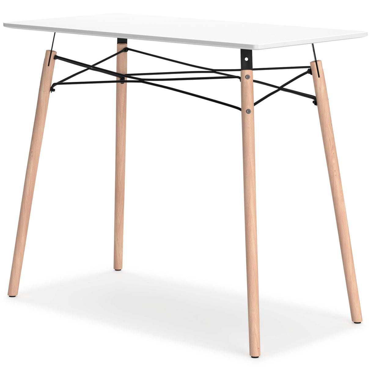 Jaspeni White/Natural Home Office Desk from Ashley Furniture - Luna Furniture