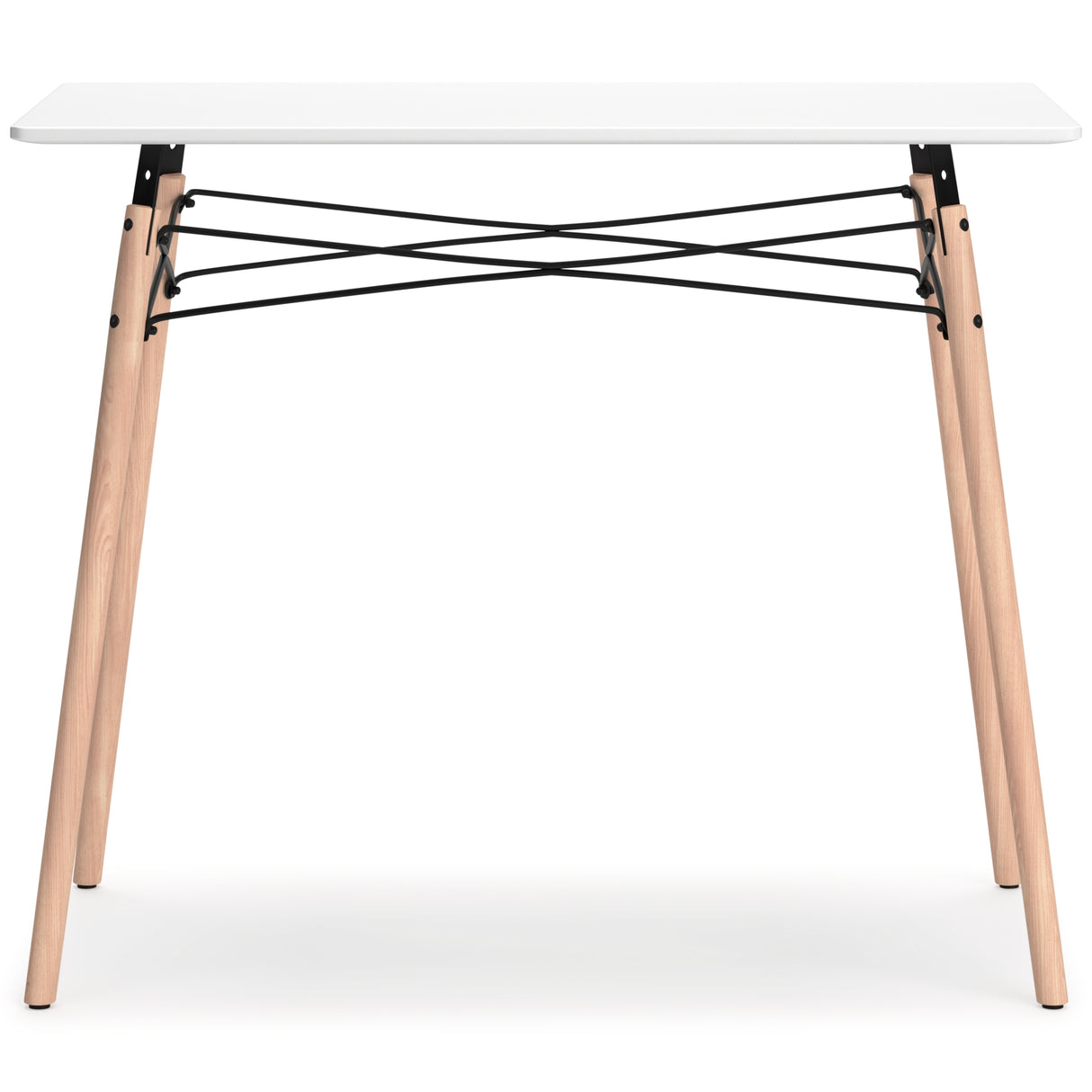 Jaspeni White/Natural Home Office Desk from Ashley Furniture - Luna Furniture