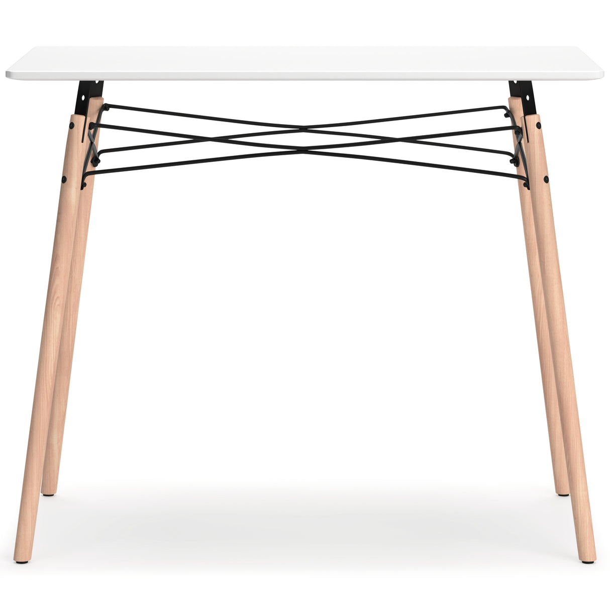Jaspeni White/Natural Home Office Desk from Ashley Furniture - Luna Furniture