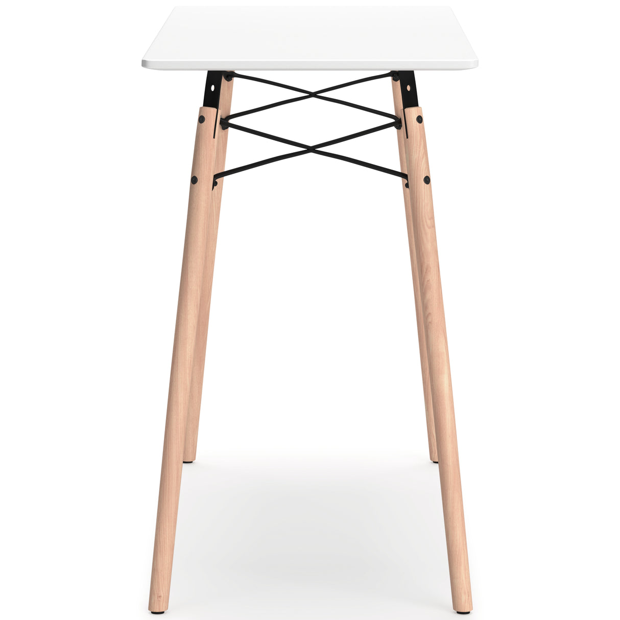 Jaspeni White/Natural Home Office Desk from Ashley Furniture - Luna Furniture