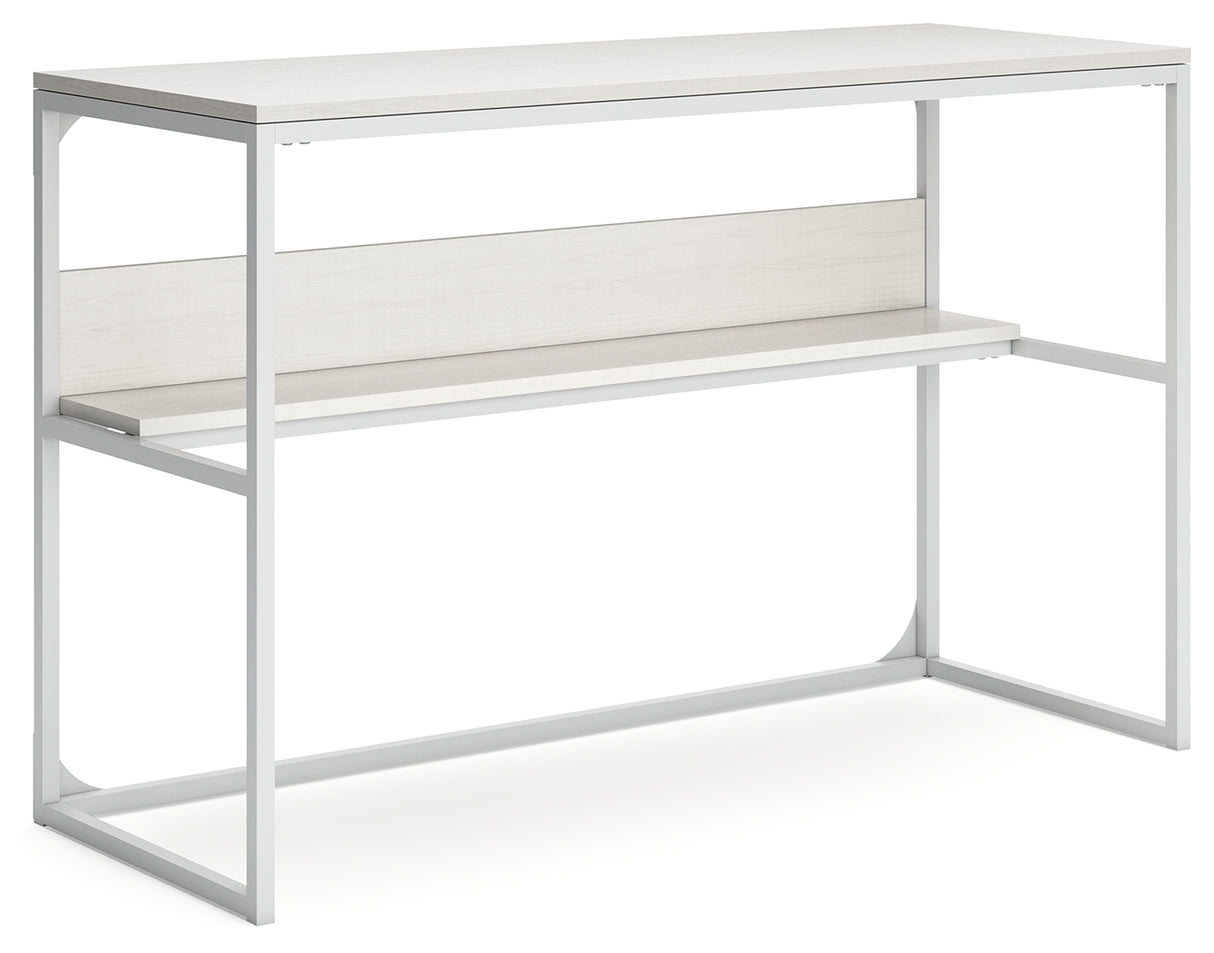Deznee White Home Office Desk from Ashley Furniture - Luna Furniture