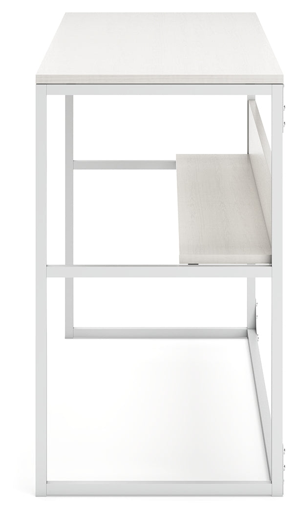 Deznee White Home Office Desk from Ashley Furniture - Luna Furniture