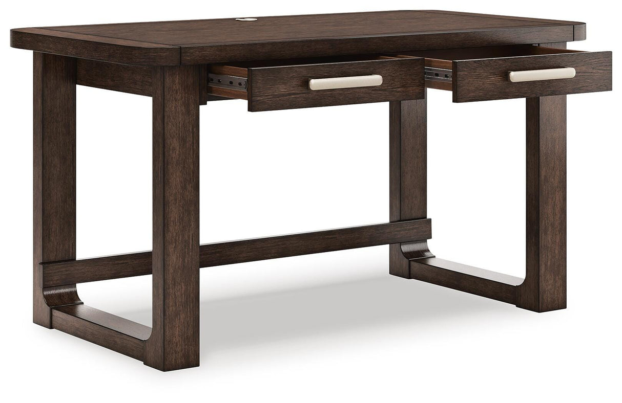 Breckington Dark Brown 56" Home Office Desk from Ashley - Luna Furniture
