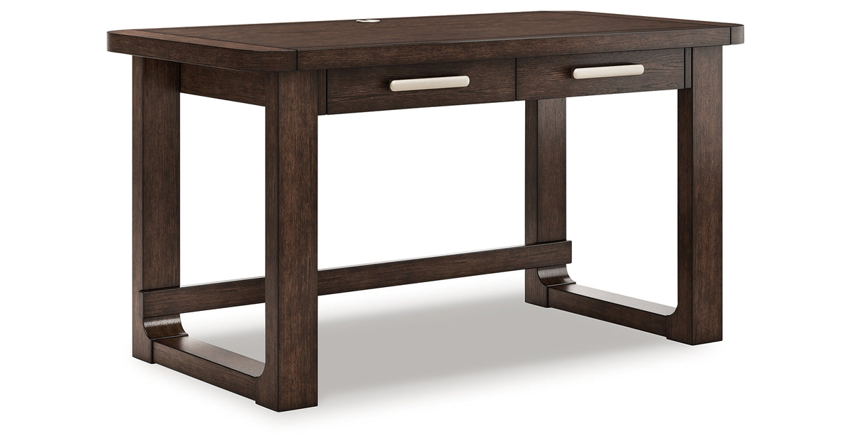 Breckington Dark Brown 56" Home Office Desk from Ashley - Luna Furniture