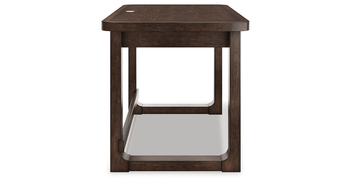 Breckington Dark Brown 56" Home Office Desk from Ashley - Luna Furniture