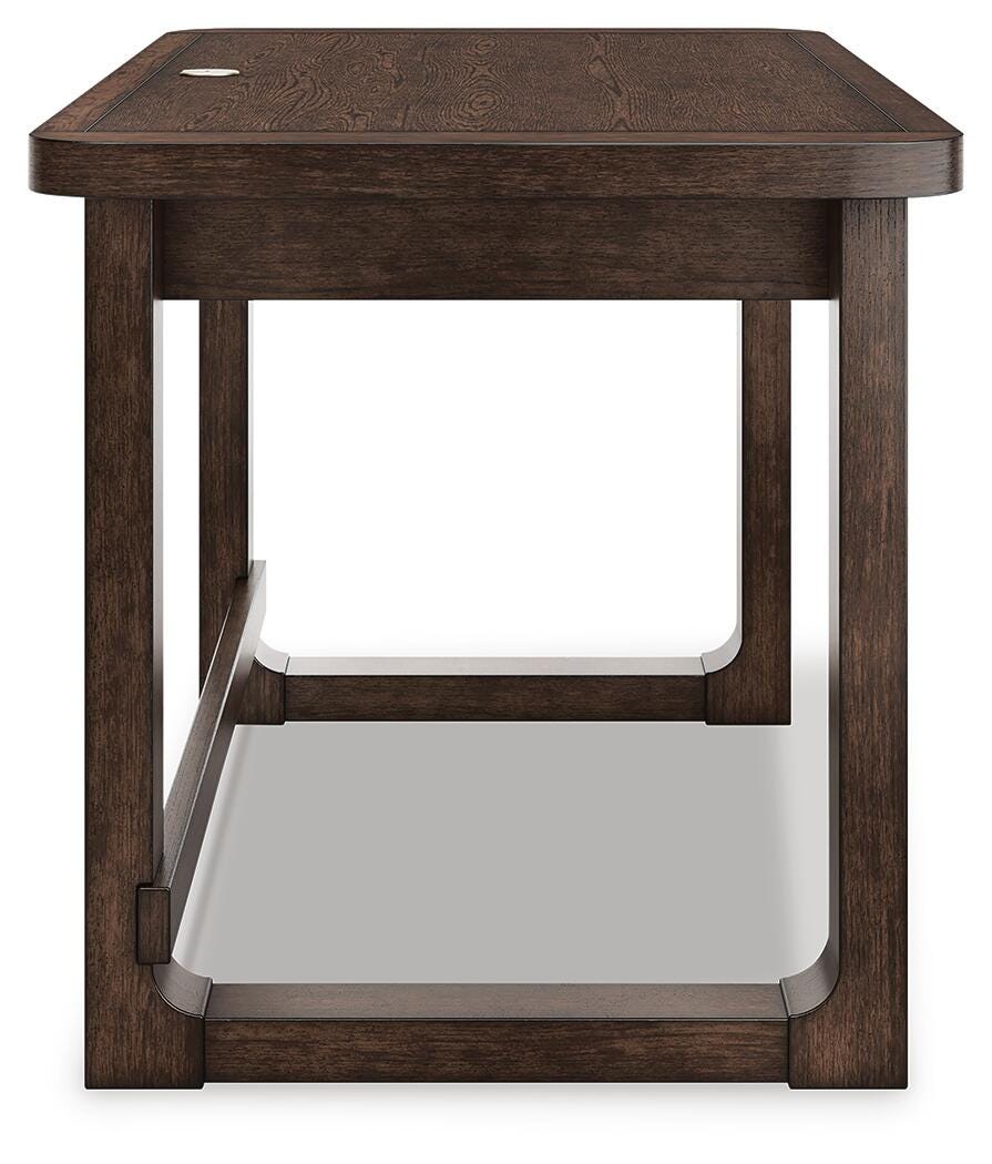 Breckington Dark Brown 56" Home Office Desk from Ashley - Luna Furniture