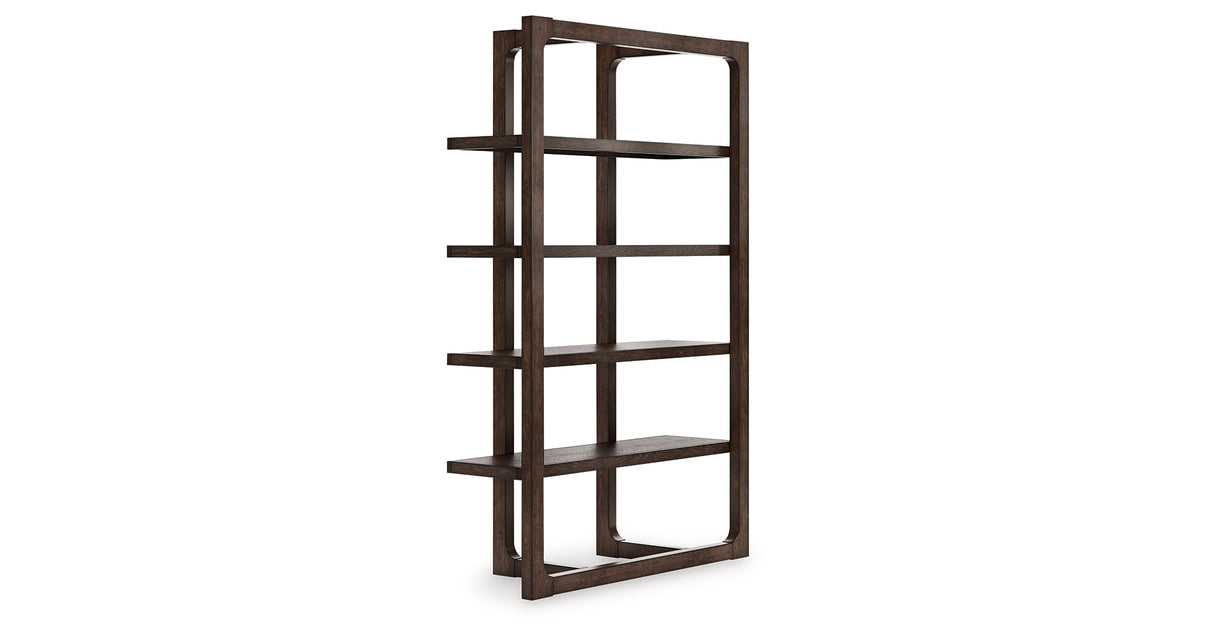 Breckington Dark Brown 76" Bookcase from Ashley - Luna Furniture