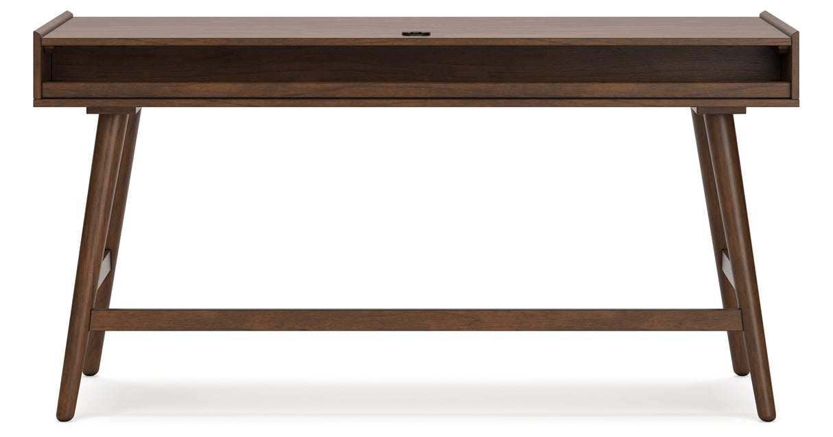 Lyncott Home Office Desk with Chair in Brown from Ashley - Luna Furniture