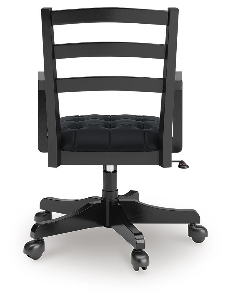 Wildenauer Brown/Black Home Office Desk Chair from Ashley - Luna Furniture