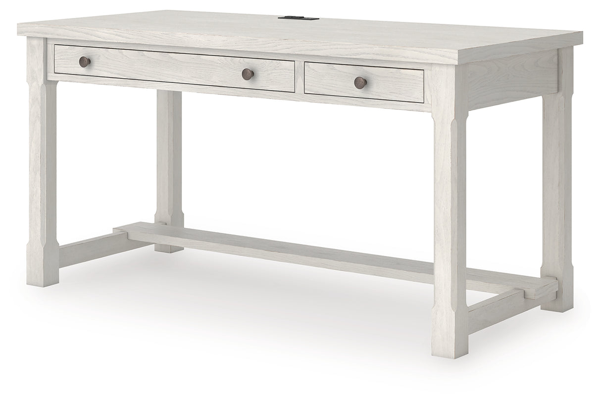 Robbinsdale Antique White Home Office Desk from Ashley - Luna Furniture