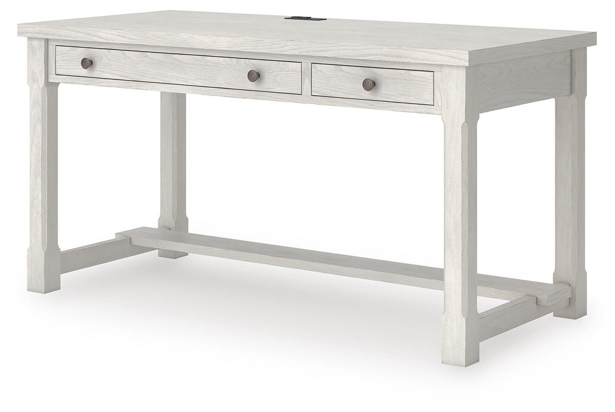Robbinsdale Antique White Home Office Desk from Ashley - Luna Furniture