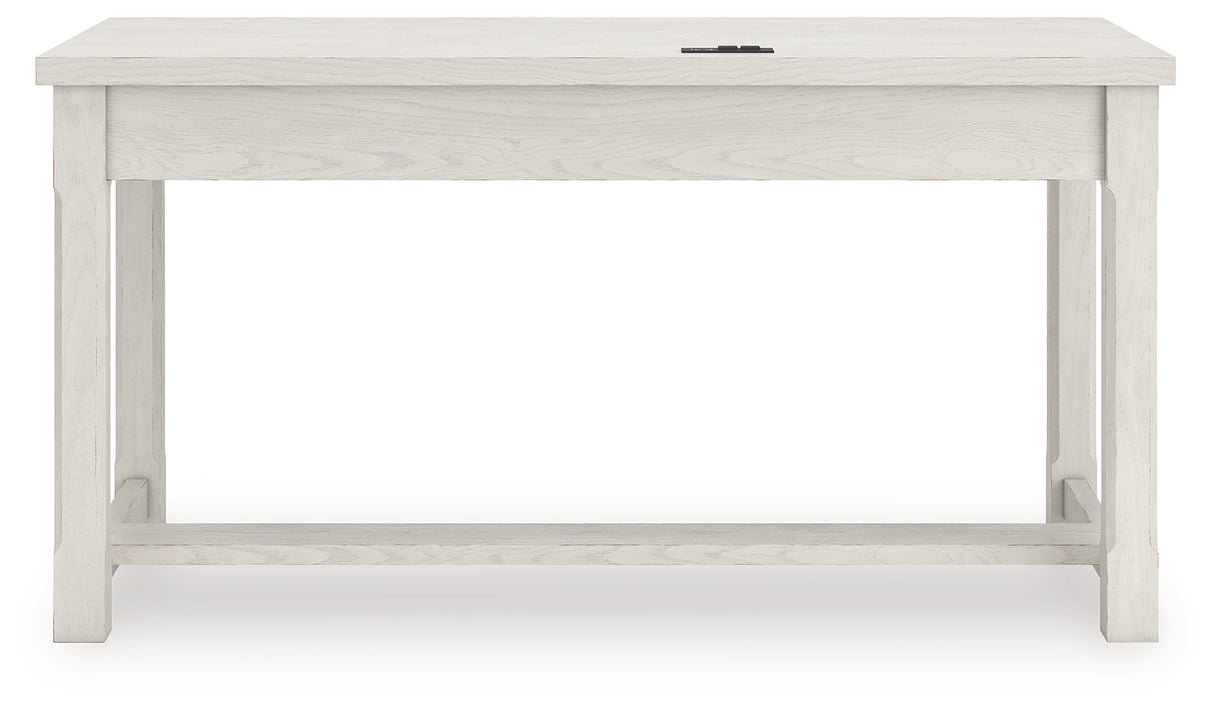 Robbinsdale Antique White Home Office Desk from Ashley - Luna Furniture