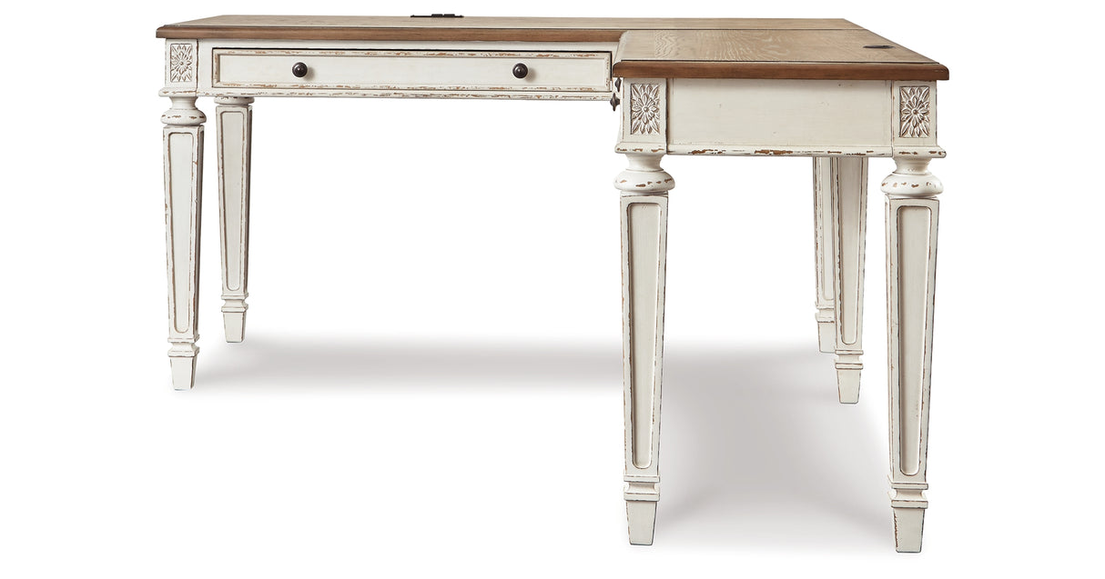 Realyn Home Office Desk and Bookcase from Ashley Furniture - Luna Furniture