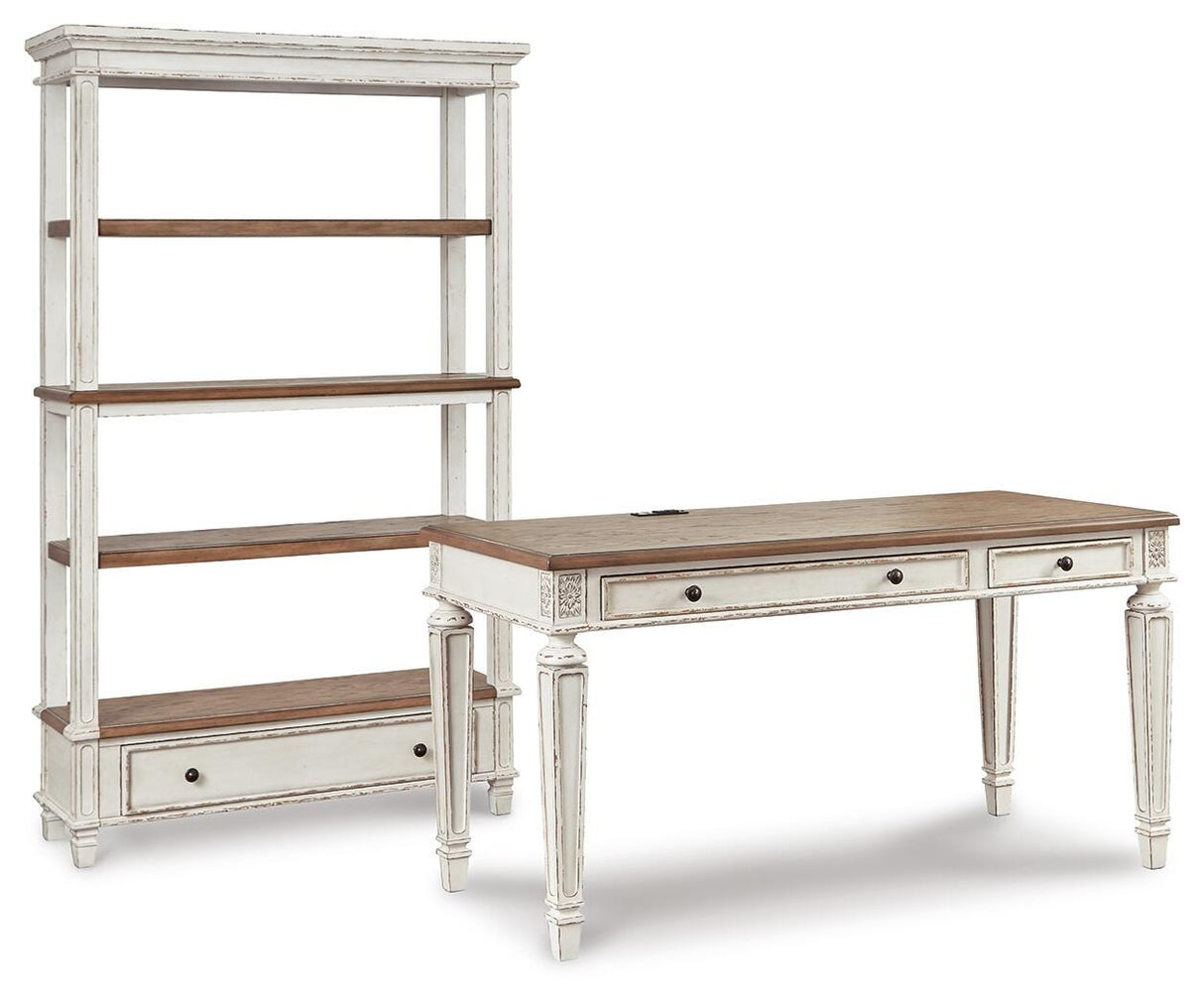 Realyn Desk and Bookcase from Ashley - Luna Furniture