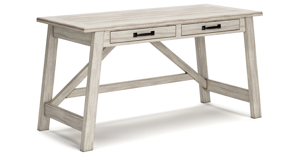 Carynhurst Whitewash 60" Home Office Desk from Ashley - Luna Furniture