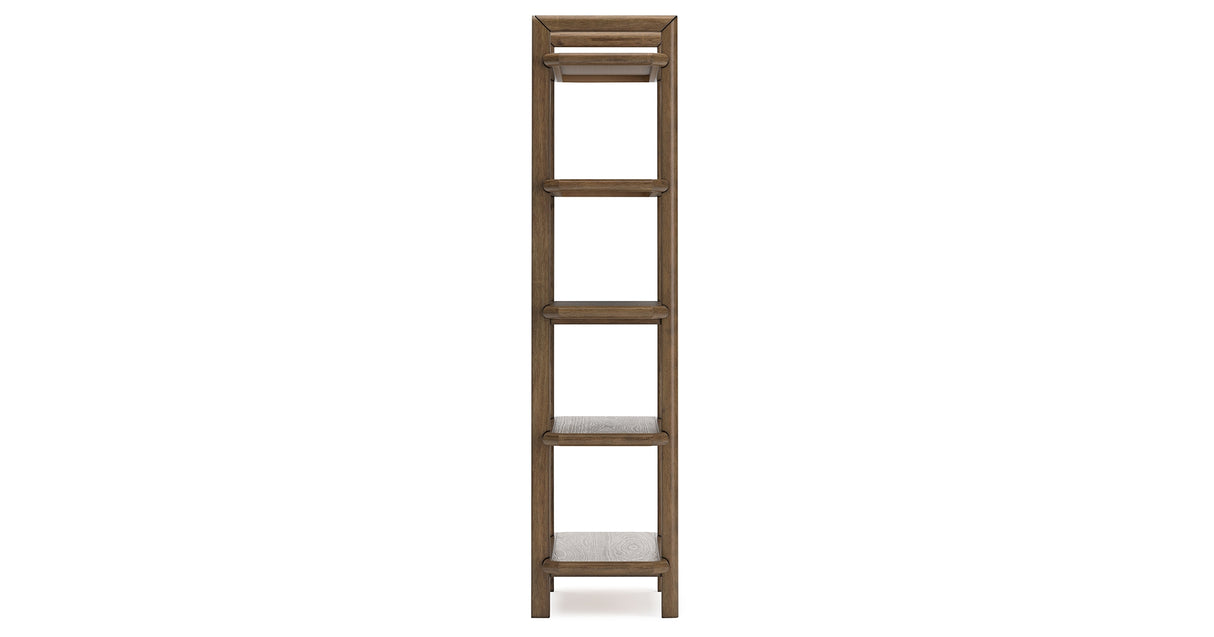Roanhowe Home Office Desk and Storage in Brown from Ashley Furniture - Luna Furniture
