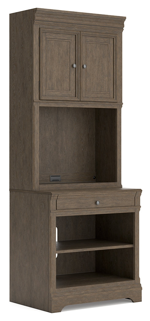 Janismore Weathered Gray Bookcase from Ashley Furniture - Luna Furniture