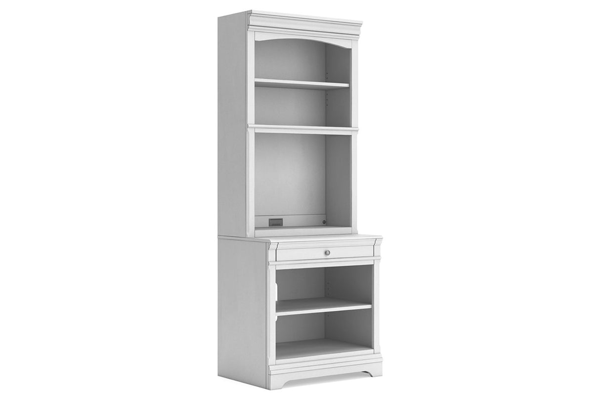 Kanwyn Whitewash Bookcase from Ashley - Luna Furniture